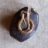 Orecchini antichi in oro 18K con diamanti, primi del '900 - Antichità Galliera