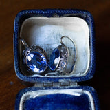 Orecchini antichi in oro 18K e topazi, anni '30 - Antichità Galliera