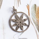 Ciondolo antico in oro 9K con diamanti, primi del '900