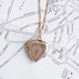 Pendentif photo ancien en or 9 carats avec rubis et saphir, début des années 1900