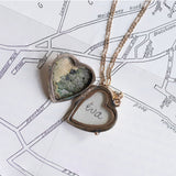 Pendentif photo ancien en or 9 carats avec rubis et saphir, début des années 1900