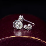 Punto luce moderno in oro bianco 18K con diamanti brillante da 0.6ct (1.2ct totali) - Antichità Galliera