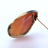 Spilla antica in oro 14k con cammeo su conchiglia, primi del '900