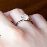 Solitario moderno in oro 14K con diamante da 1.50ct - Antichità Galliera