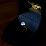 Solitario moderno in oro 14K con diamante da 1.50ct - Antichità Galliera