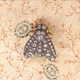 Spilla antica in oro 18K e argento con diamanti, anni '30 - Antichità Galliera