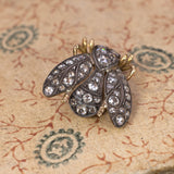 Spilla antica in oro 18K e argento con diamanti, anni '30 - Antichità Galliera