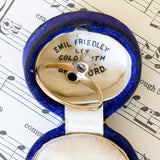 Toi et Moi vintage in oro 18K con zaffiro e diamante (0.35ct ca.), anni '50