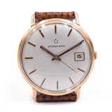 Orologio Eterna Matic in oro giallo 18k automatico con data, anni '60