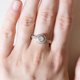 Anello vintage in oro 18K con diamanti (0.35ctw ca.), anni ‘70