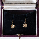 Orecchini pendenti vintage in oro 18K, anni ‘60
