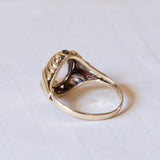 Vintage 14K gold quartz ring, 1950s