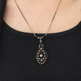 Collier Art Nouveau in oro 18K e argento con diamanti, anni ‘10/‘20