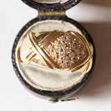 Anello vintage in oro 18K con diamanti (0.40ctw ca.), anni ‘70