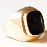Anello vintage da uomo in oro 14K con onice, anni ‘60