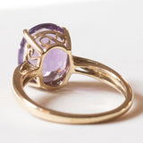 Anello vintage da cocktail in oro 8K con ametista (4.30ct ca.), anni ‘70/‘80