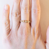 Anello vintage in oro 14K con diamanti (0.20ctw ca.), anni ‘70