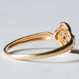 Anello vintage in oro 18K con smeraldo, anni ‘50