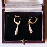 Orecchini pendenti vintage in oro 18K, anni ‘60
