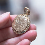 Ciondolo portafoto antico in oro 14K, primi del ‘900