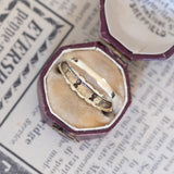 Anello vintage in oro 8K con diamanti, anni ‘50/‘60