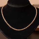 Collana torchon vintage in oro 9K, anni ‘60/‘70