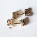 🎃 Orecchini vintage in oro 14K con quarzi citrini, anni ‘70