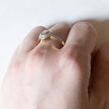 Anello vintage in oro 18K con diamanti (0.35ctw ca.), anni ‘70
