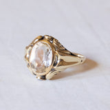 Vintage 14K gold quartz ring, 1950s