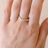 Vintage 14K gold "V" ring with diamonds (approx. 0.10ctw), 1970s