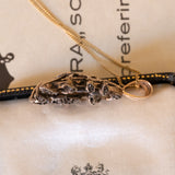 Antique pendant in 18K gold and silver with rosette cut diamonds, early 1900s