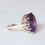 Vintage 8K Gold Amethyst Cocktail Ring, 1960s