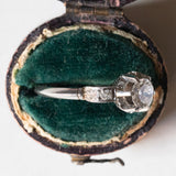 Anello antico in platino con diamanti (0.66ct ca.), anni ‘30