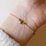 Braccialetto vintage in oro 18K con delfini, anni ‘80/‘90