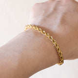 Soft vintage 8K gold bracelet, 1960s