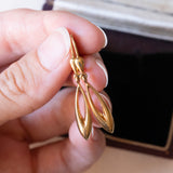 Orecchini pendenti vintage in oro 18K, anni ‘60