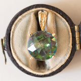 Ciondolo moderno in oro 9K con topazio mistico