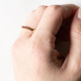 Veretta vintage in oro giallo 18K con rubini (0.45ctw ca.), anni ‘60