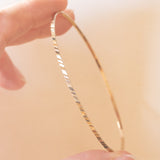 Braccialetto rigido vintage in oro 8K, anni ‘60/‘70