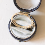 Mezzo eternity vintage in oro 18K con zaffiri e diamanti (0.30ctw ca.), anni ‘60/‘70