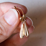 Orecchini pendenti vintage in oro 18K, anni ‘60