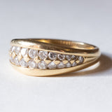 Anello vintage in oro 18K con diamanti (0.50ctw ca.), anni ‘70