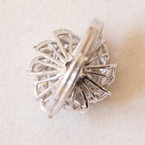Anello vintage in oro bianco 18K con diamanti (1.50ctw ca.), anni ‘70/‘80