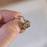 Orecchini punto luce antichi in oro 18K con diamanti (1.07ctw ca.), primi del ‘900