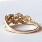 Anello vintage in oro 18K con diamanti, anni ‘50/‘60