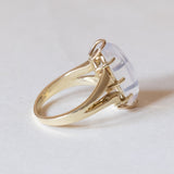 Vintage 14K gold moonstone ring, 60s / 70s