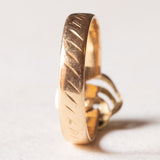Anello vintage in oro giallo 18K con topazi, anni ‘60