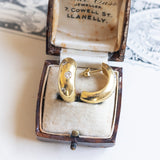 Orecchini vintage in oro 14K con diamanti (0.45ctw ca.), anni ‘70/‘80