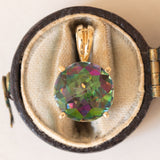 Ciondolo moderno in oro 9K con topazio mistico