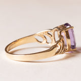 Anello vintage in oro 9K con ametista (2.20ct ca.), anni ‘70/‘80